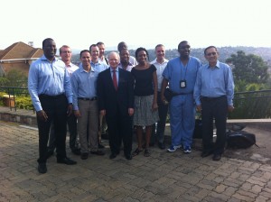 Mission to Rwanda 2014 Team at the Gorillas Hotel
